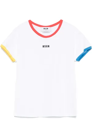 Msgm Camiseta con logo bordado