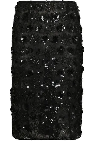 Dolce & Gabbana Falda con detalle de lentejuelas
