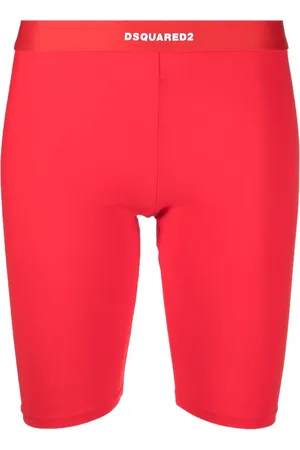 Dsquared2 Bermudas biker con logo en la cintura