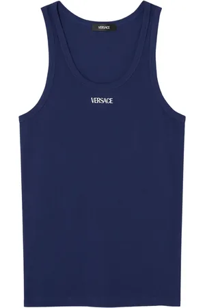 VERSACE Top con logo bordado