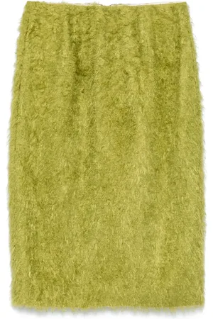Carven Falda midi con efecto cepillado