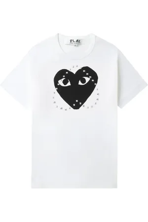 Comme des Garçons Camiseta con logo con apliques
