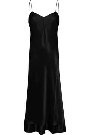 CARINE GILSON Vestido largo con cuello en V^