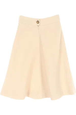 CHANEL Falda acampanada de tweed 1986-1988