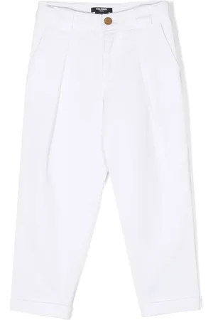 Balmain Pantalones rectos con pinzas