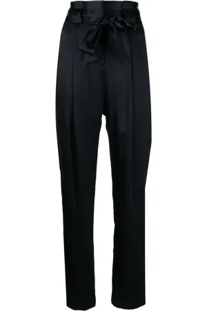 Michelle Mason Pantalones de talle alto con pinzas