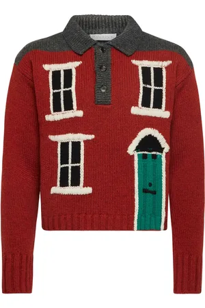J.W.Anderson Polo con casa en intarsia