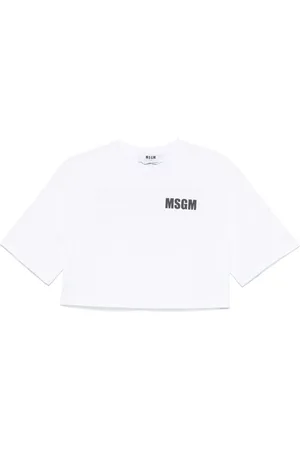 Msgm Camiseta con logo estampado