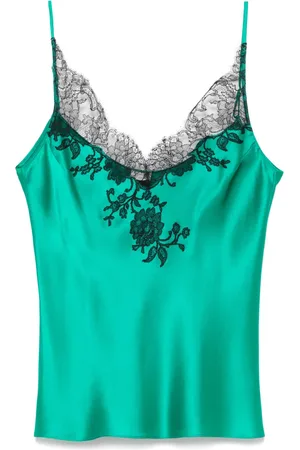 CARINE GILSON Top de pijama con detalle de encaje