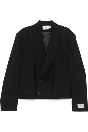 Vaquera Blazer de lana con doble botonadura