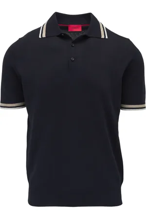 ISAIA Polo con ribete en contraste