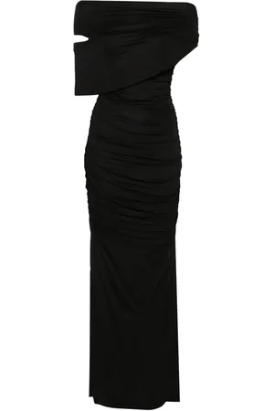 BLUMARINE Vestido largo fruncido