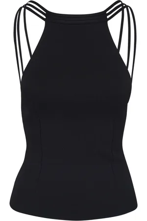 Giorgio Armani Top con tiras cruzadas