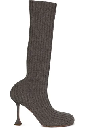 Amina Muaddi Botas Veneda con tacón de 90 mm