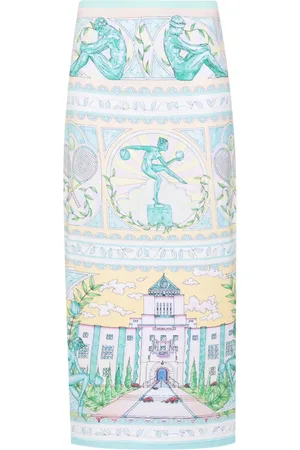 Casablanca Falda midi con estampado Vase