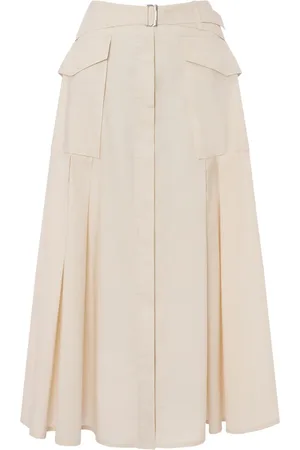 Alberta Ferretti Falda midi con cinturón