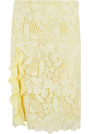 Des Phemmes Falda midi con bordado floral