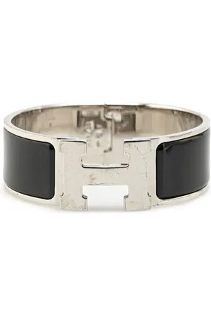 Hermès Pulsera Clic Clac H Bracelet GM ancha con detalle de esmalte 20st Century