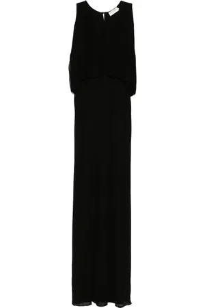 Saint Laurent Vestido largo drapeado
