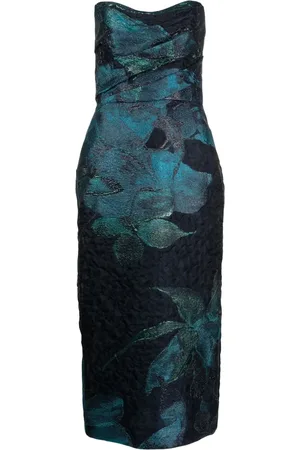 Amsale Vestido de tubo midi sin mangas