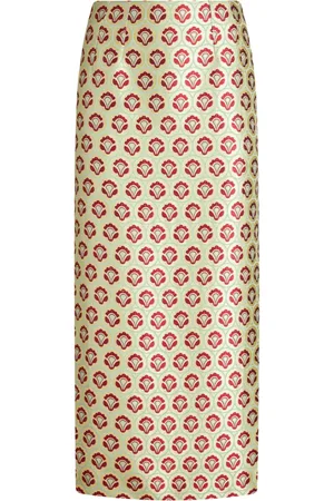 Etro Falda de tubo con motivo floral