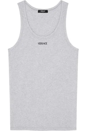 VERSACE Top con logo bordado