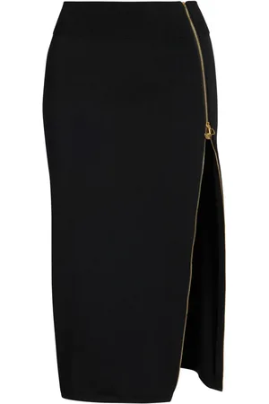 Patou Falda midi con cremallera decorativa