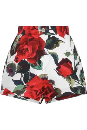 Dolce & Gabbana Pantalones cortos con motivo de rosas