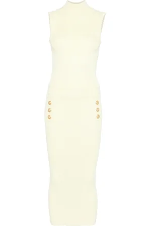 Balmain Vestido midi de punto
