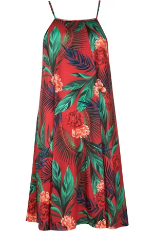 Lygia & Nanny Vestido tubo Isis con estampado botánico