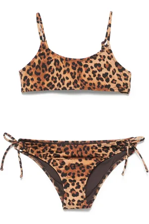 MC2 SAINT BARTH Bikini con estampado de leopardo
