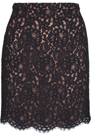 Michael Kors Falda corta con encaje floral