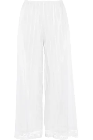 ERES Pantalones con ribete de encaje