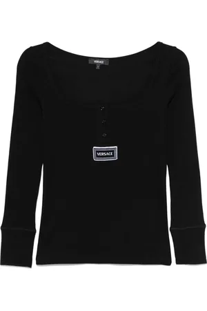 VERSACE Camiseta con parche del logo