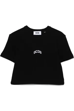 GCDS Camiseta corta con logo bordado