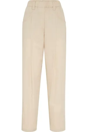 Brunello Cucinelli Pantalones rectos con pinzas