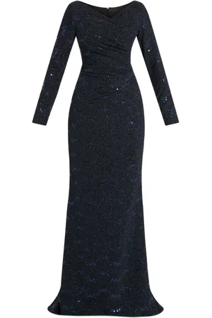 TALBOT RUNHOF Vestido largo con lentejuelas