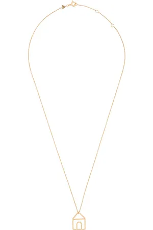 Aliita Collar con colgante con motivo de casa en oro amarillo de 9kt