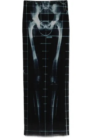 Jean Paul Gaultier Falda larga X-Ray