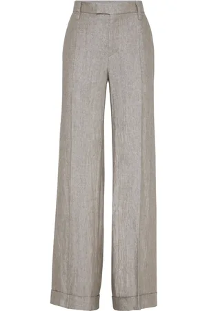 Brunello Cucinelli Pantalones anchos con pinzas