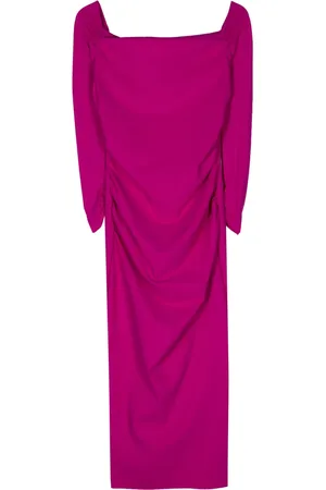 CHIARA BONI Vestido midi de tubo con hombros descubiertos