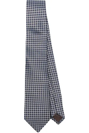 CANALI Corbata de seda con motivo en jacquard