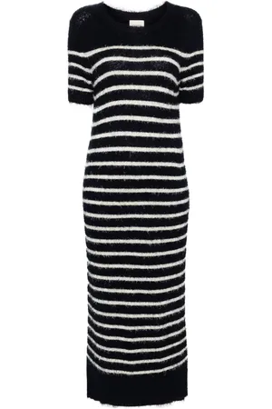 Khaite Vestido tubo a rayas