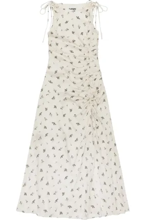 Ganni Vestido con motivo floral