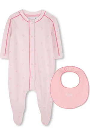 HUGO BOSS Conjunto de babero y pijama con logo