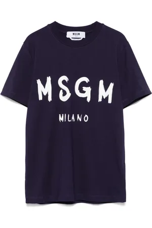 Msgm Camiseta con logo estampado