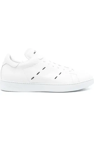 Kiton Zapatillas de cuero con costuras