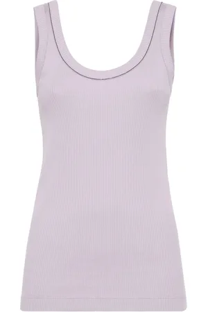 Brunello Cucinelli Top de canalé