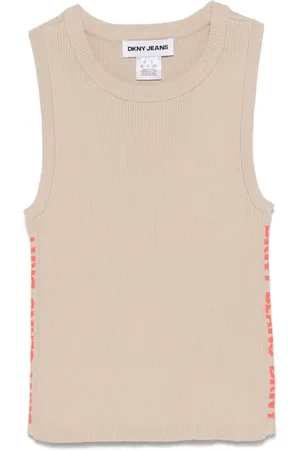 DKNY Chaleco con ribete del logo