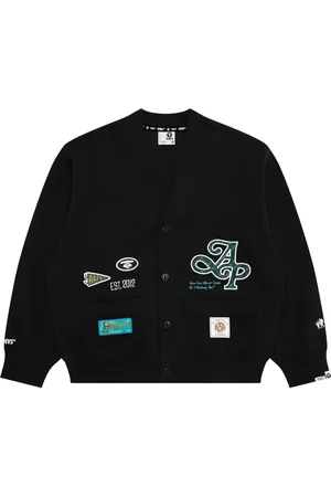 A Bathing Ape Cárdigan con aplique del logo